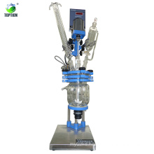 Hotsell low price environmental agitated glass reactor for chemical mixing for sale